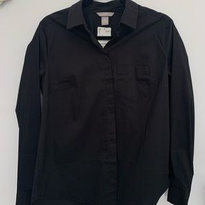 H&M Black Button Up Size 10 New w/ Tags